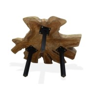Table basse Teck authentique 80 x 70 x 38 cm