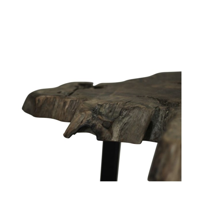 Table basse Teck authentique 80 x 70 x 38 cm