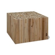 Table basse Teck authentique 50 x 50 x 35 cm