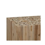 Table basse Teck authentique 50 x 50 x 35 cm