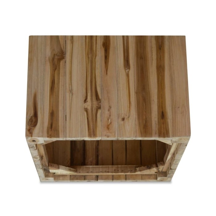 Table basse Teck authentique 50 x 50 x 35 cm