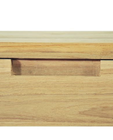 Meuble TV 120 x 35 x 35 cm Teck massif