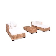 Jeu de canapés 16 pcs Rotin naturel