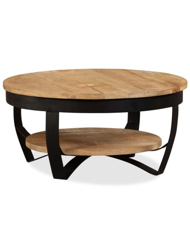 Table basse Bois massif de manguier 65 x 32 cm