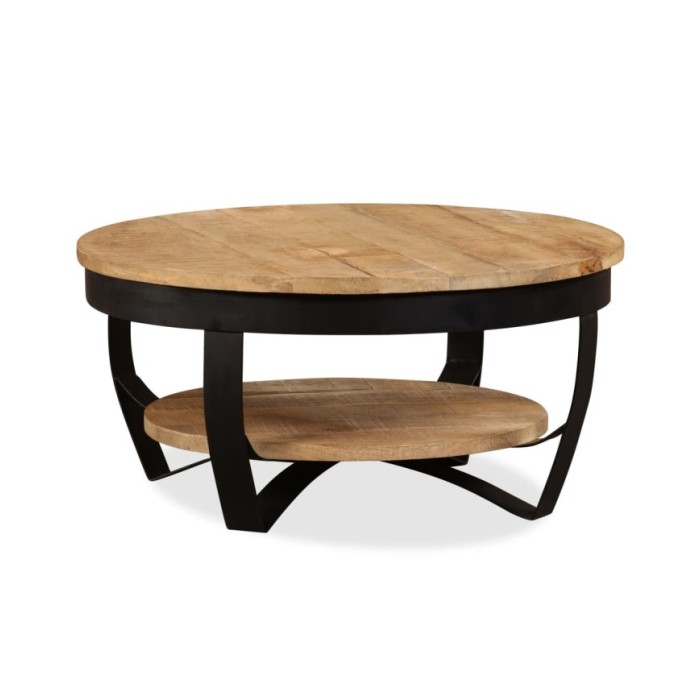 Table basse Bois massif de manguier 65 x 32 cm