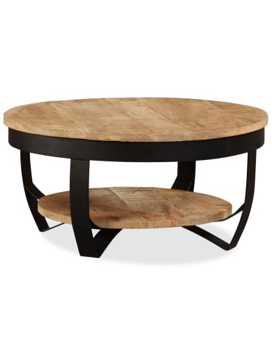 Table basse Bois massif de manguier 65 x 32 cm