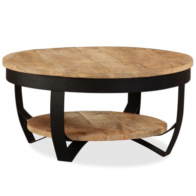 Table basse Bois massif de manguier 65 x 32 cm
