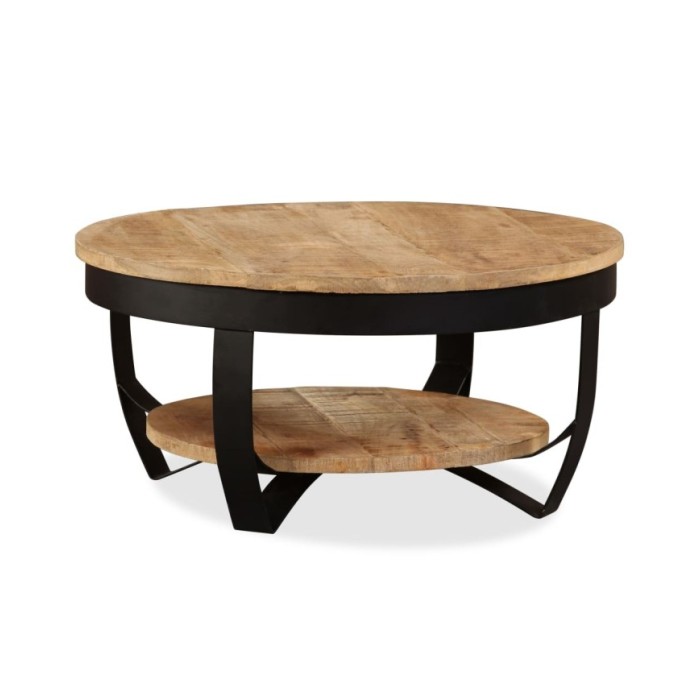 Table basse Bois massif de manguier 65 x 32 cm