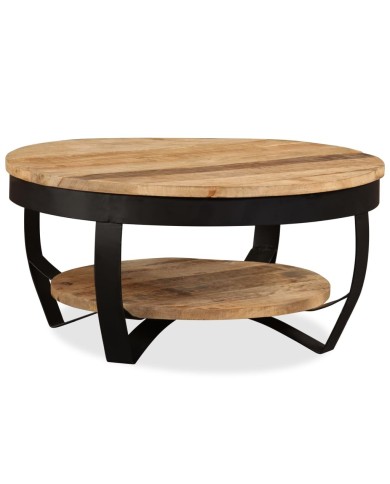 Table basse Bois massif de manguier 65 x 32 cm