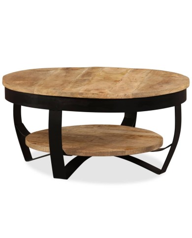 Table basse Bois massif de manguier 65 x 32 cm