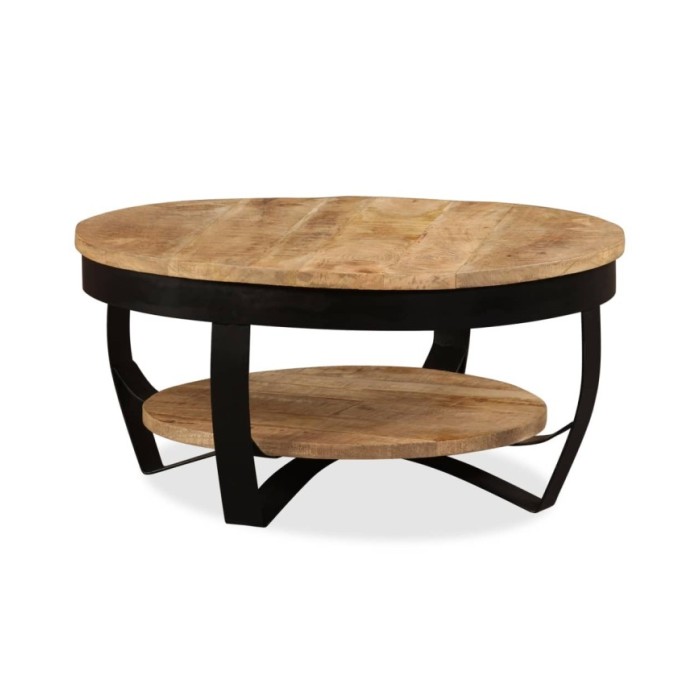 Table basse Bois massif de manguier 65 x 32 cm