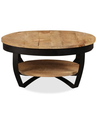 Table basse Bois massif de manguier 65 x 32 cm