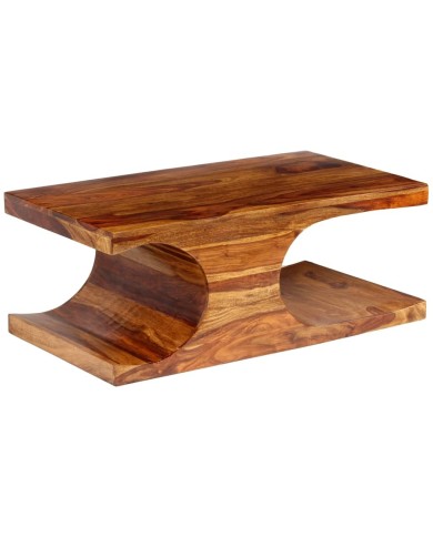 Table basse Bois massif de Sesham 90 x 50 x 35 cm