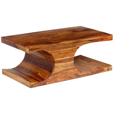 Table basse Bois massif de Sesham 90 x 50 x 35 cm