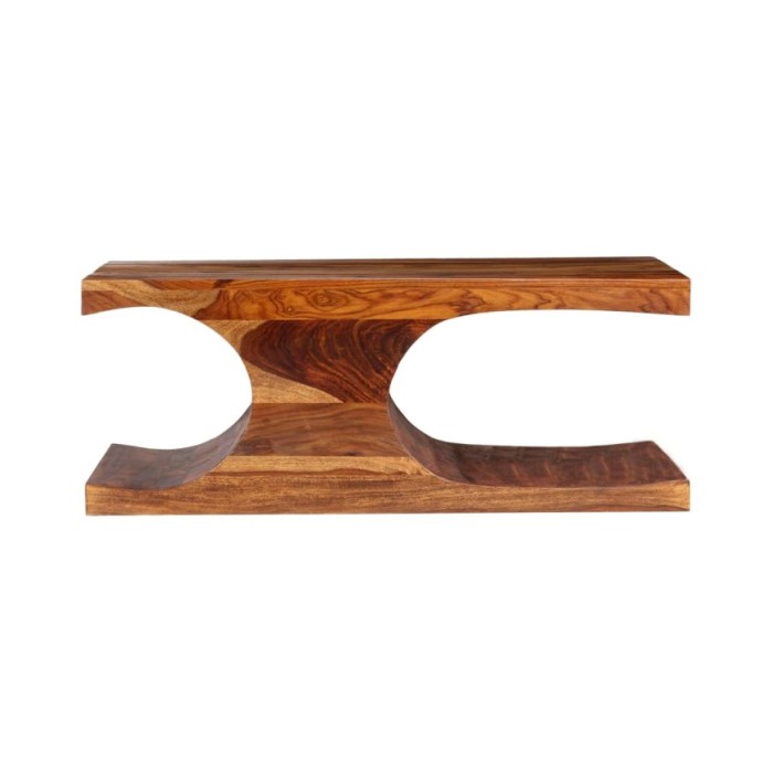 Table basse Bois massif de Sesham 90 x 50 x 35 cm