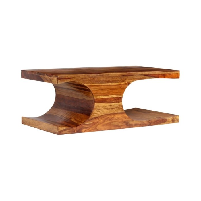 Table basse Bois massif de Sesham 90 x 50 x 35 cm