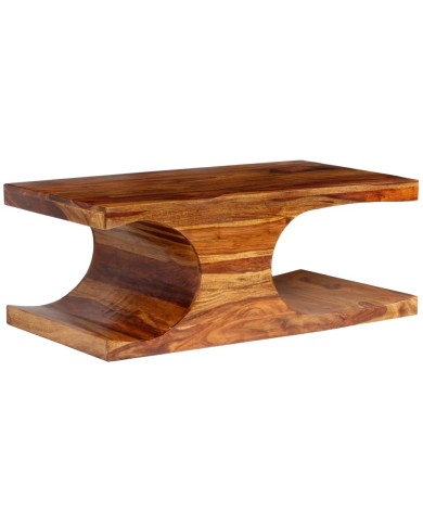 Table basse Bois massif de Sesham 90 x 50 x 35 cm