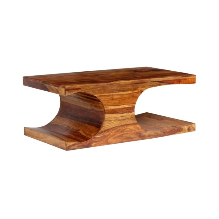 Table basse Bois massif de Sesham 90 x 50 x 35 cm