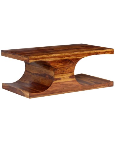 Table basse Bois massif de Sesham 90 x 50 x 35 cm