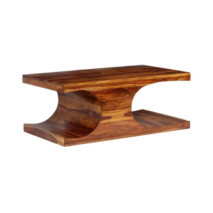 Table basse Bois massif de Sesham 90 x 50 x 35 cm