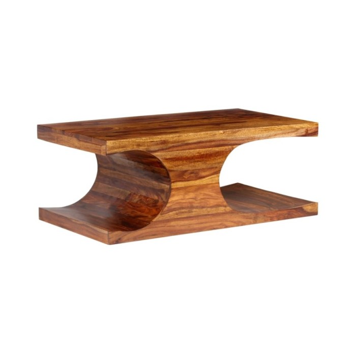 Table basse Bois massif de Sesham 90 x 50 x 35 cm