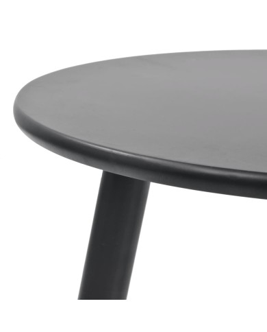 Ensemble de tables d'appoint 2 pcs Bois de pin massif Noir