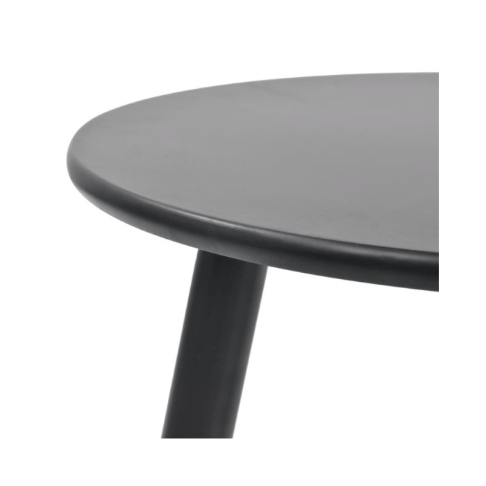 Ensemble de tables d'appoint 2 pcs Bois de pin massif Noir