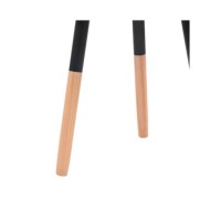 Ensemble de tables d'appoint 2 pcs Bois de pin massif Noir