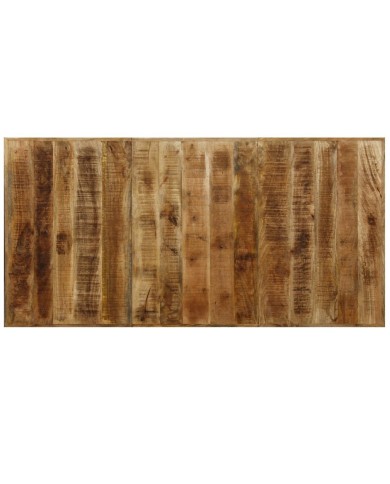 Table de salle à manger Bois de manguier solide et Acier 180 cm