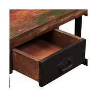 Bureau avec 2 tiroirs Bois de récupération massif 120x50x76 cm