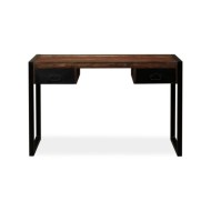 Bureau avec 2 tiroirs Bois de récupération massif 120x50x76 cm