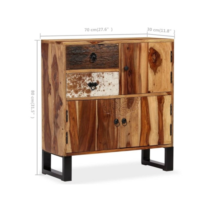 Buffet Bois massif de Sesham 70 x 30 x 80 cm