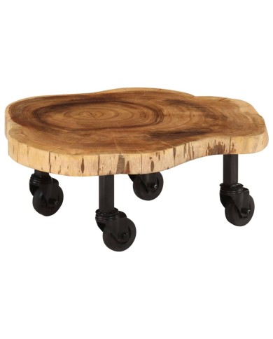 Table basse Bois d'acacia massif 60 x 55 x 25 cm