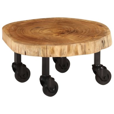 Table basse Bois d'acacia massif 60 x 55 x 25 cm