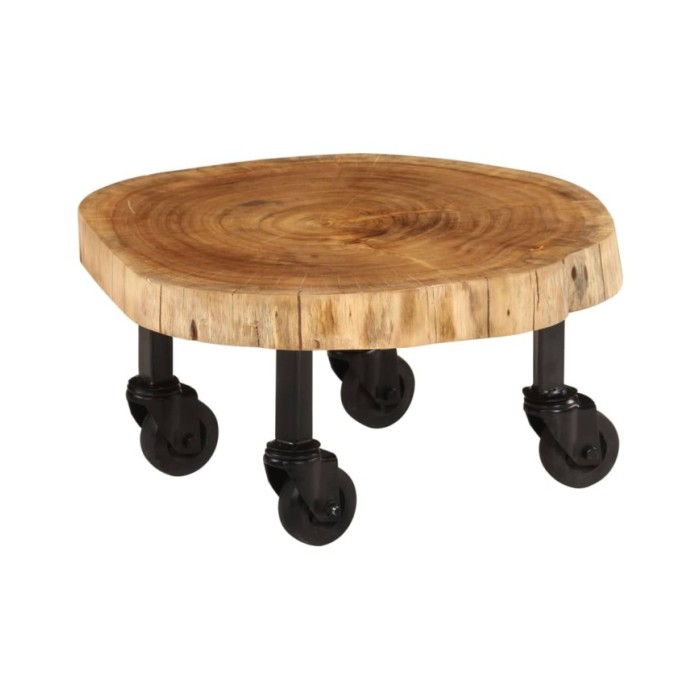 Table basse Bois d'acacia massif 60 x 55 x 25 cm