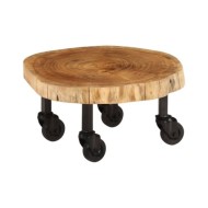 Table basse Bois d'acacia massif 60 x 55 x 25 cm