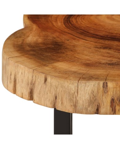 Table basse Bois d'acacia massif 60 x 55 x 25 cm