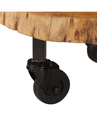 Table basse Bois d'acacia massif 60 x 55 x 25 cm