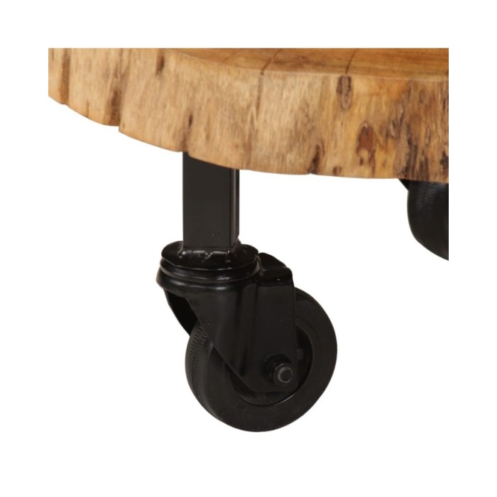Table basse Bois d'acacia massif 60 x 55 x 25 cm