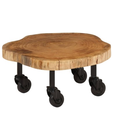 Table basse Bois d'acacia massif 60 x 55 x 25 cm