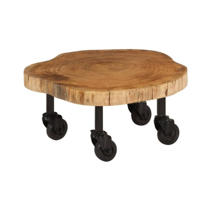 Table basse Bois d'acacia massif 60 x 55 x 25 cm