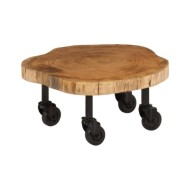 Table basse Bois d'acacia massif 60 x 55 x 25 cm
