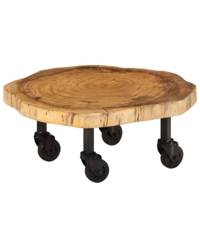 Table basse Bois d'acacia massif 60 x 55 x 25 cm