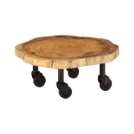 Table basse Bois d'acacia massif 60 x 55 x 25 cm
