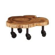 Table basse Bois d'acacia massif 60 x 55 x 25 cm