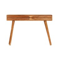 Table console Bois d'acacia avec tiroirs sculptés 118x30x80 cm