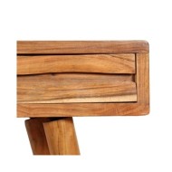 Table console Bois d'acacia avec tiroirs sculptés 118x30x80 cm