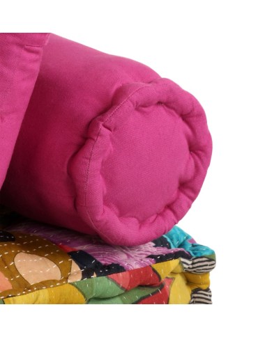 Pouf modulaire à 2 places Patchwork Tissu