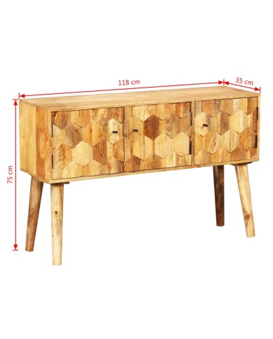 Buffet Bois massif de manguier 118 x 35 x 75 cm