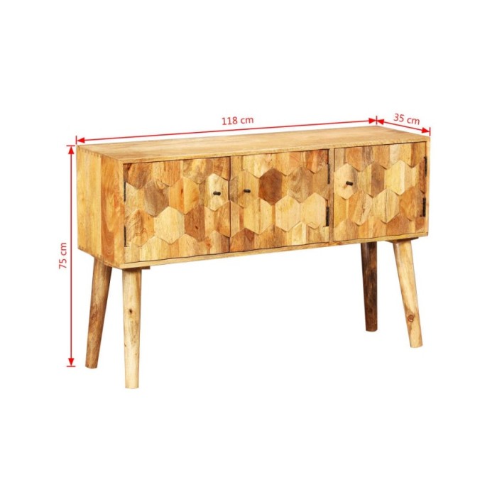 Buffet Bois massif de manguier 118 x 35 x 75 cm